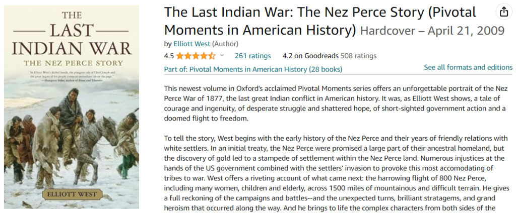 The Last Indian War by Elliott West