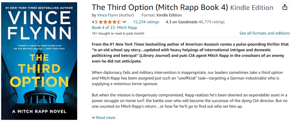 The Third Option (Mitch Rapp Book 4)