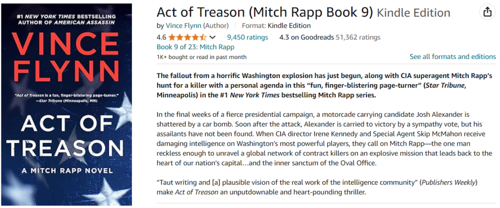 Act of Treason (Mitch Rapp Book 9)