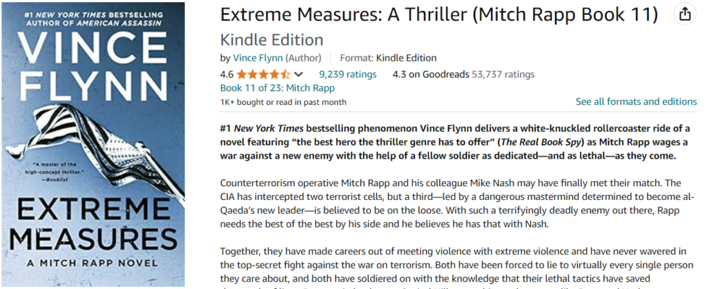 Extreme Measures: A Thriller (Mitch Rapp Book 11)