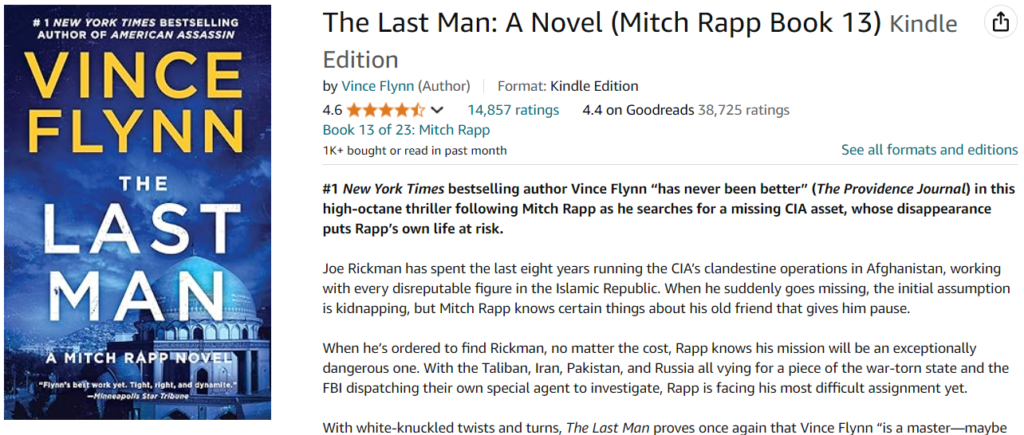 The Last Man: A Novel (Mitch Rapp Book 13)