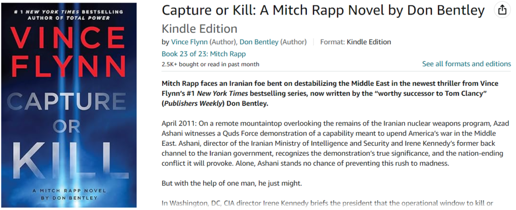 Capture or Kill (Mitch Rapp Book 22)