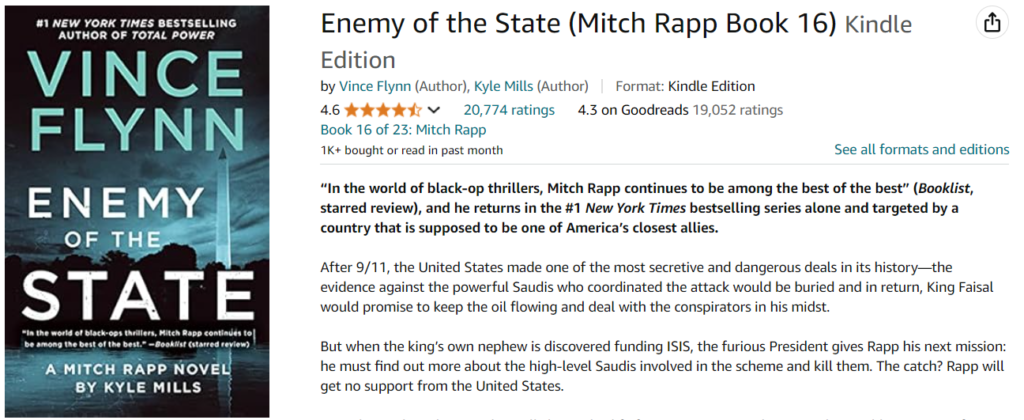 Enemy of the State (Mitch Rapp Book 16)